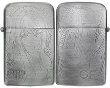 Zippo Writer Kokomi Shiina Girlfriend Tentative Oil Lighter Used