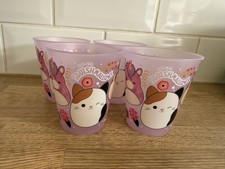 Squishmallows Kids Plastic Cups Set of 4 BPA Free Officially Licensed Brand New