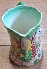 Falconware dovecote ceramic handpainted  english floral garden jug antique 