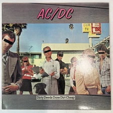 AC/DC - Dirty Deeds Done Dirt Cheap Lp Atlantic 1976 vg+ 