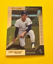 2003 Donruss Team Heroes Stat Line Luis Aparicio #/92 Made - Rare Little Louie
