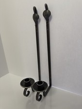 Vintage Wrought Iron Gothic Wall Sconces Medi...