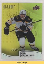 2021-22 Upper Deck Allure Rainbow Yellow Green Brad Marchand #R-91 READ 12vz