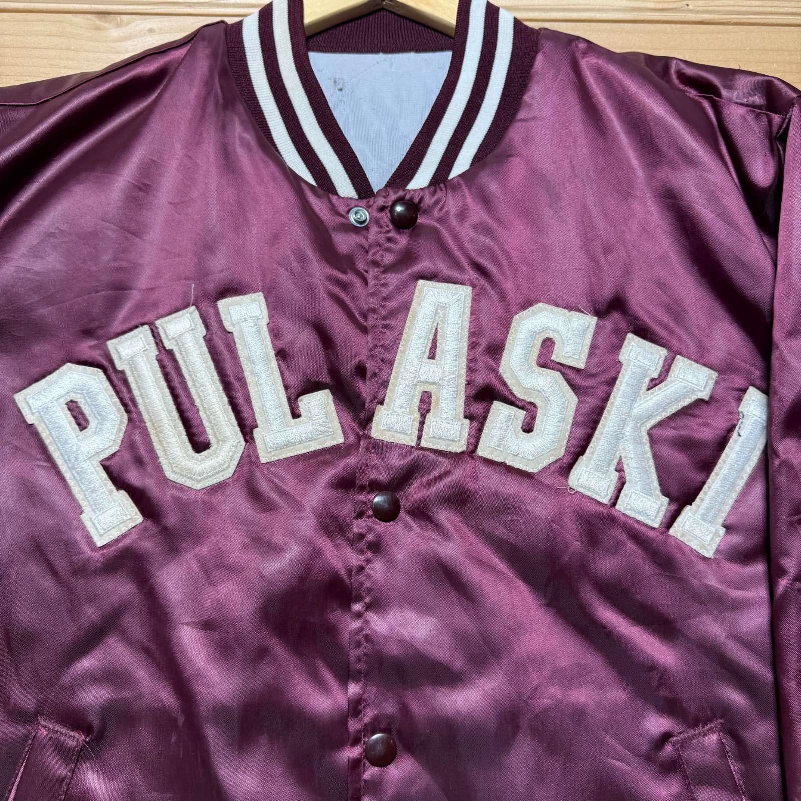 Vintage 80s Pulaski Full Button Patch Embroidered… - image 2