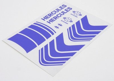 HERCULES Decals Sticker Aufkleber Dekor 9-teilig Set Randonneur Classic - blau