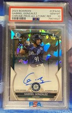 2023 Bowman - Chrome Autographs Gabriel Gonzalez #CPA-GG Atomic Refractor /100