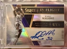 Karl Malone 2017-18 Panini Select In Flight Prizm Auto /60 Utah Jazz HOF MINT!