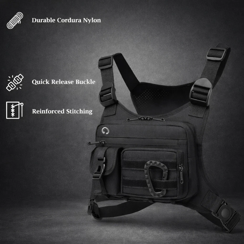 Sport Laufen Combat Chest Rig Bag Fronttasche Recon Kit Pack Schutzweste
