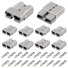 Battery Quick Connect Disconnect Set 10 PCS 50A 600V DC for 10-12 AWG Wire