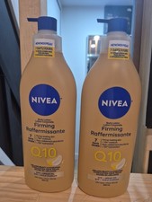 2 New NIVEA SKIN FIRMING MELANIN BEAUTY Q10 ARGAN OIL BODY LOTION 16.9 FL OZ