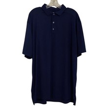 Callaway Opti-Dri Navy Blue Short Sleeve Golf Polo Shirt Men's XL Moisture Wick