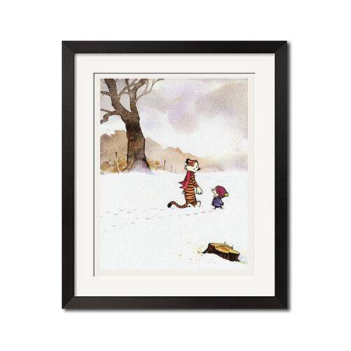 Estampado 22x28,5 - Póster de Calvin y Hobbes caminando en un día nevado 0543 - Imagen 1 de 2