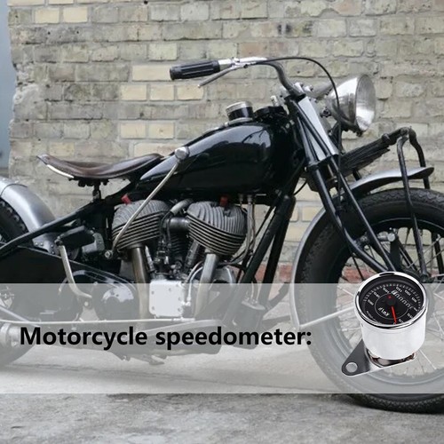 Retro Motorcycle Speedometer Gauge Universal LCD Digit Tachometer Odometer - Picture 4 of 11