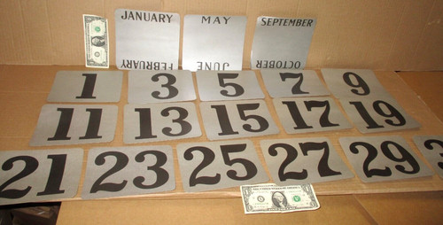CALENDAR CARDS - ORIGINAL - Full Pad - PERPETUAL - VINTAGE NOS Donaldson Sign Co