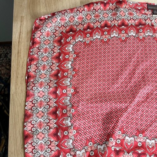 Dana Buchanan rot weiß Taschentuch Top Bluse M geometrisch - Bild 7 von 8