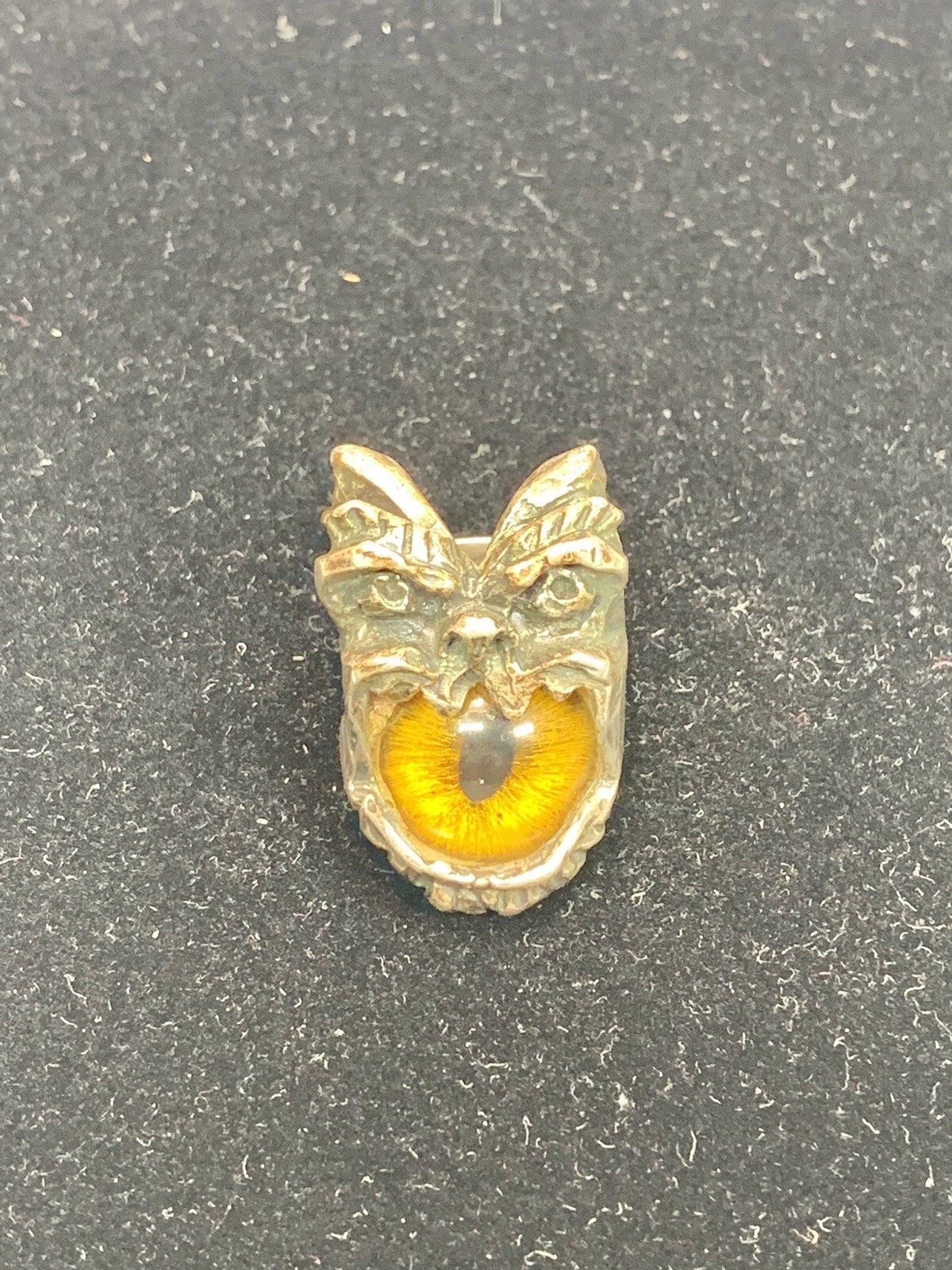 Devil Eyes Sterling Silver Ghost Face Ring - image 5