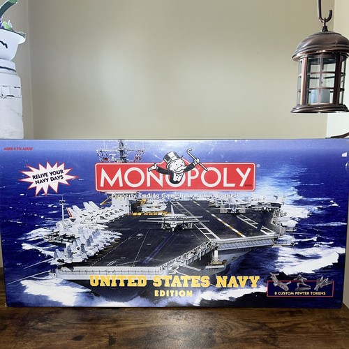 1998 Monopoly United States US Navy Edition Board Game Still Sealed