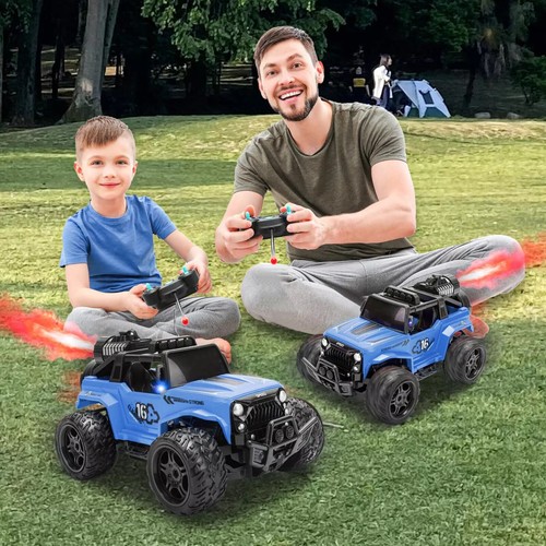 Remote Control Car RC Monster Truck with Spray & Lights 1:16 for Children 3 4 5 - Picture 5 of 8