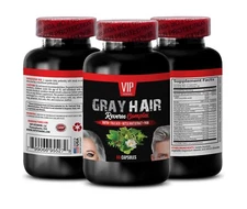 Hair Color Restoration Supplement - GRAY HAIR REVERSE Complex with Pantothenic A
