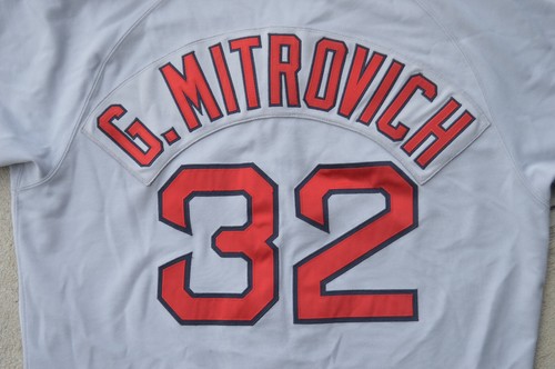 Boston Red Sox MLB Rare G. Mitrovich #32 Fan Jersey. Authentic Majestic Size 48. - Picture 3 of 8