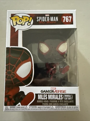 Funko Pop! Vinilo: Marvel - Miles Morales (Bodega Cat Suit) #767