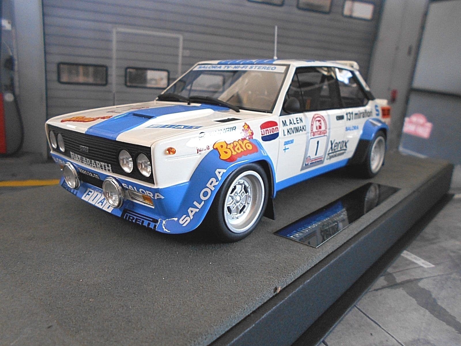 Fiat 131 ABARTH RALLY 1000 Lakes Finland Alen Bravo Salor Top Marques 1 18 Fiat 131 ABARTH RALLY 1000 Lakes Finland Alen Bravo Salor Top Marques 1 18
