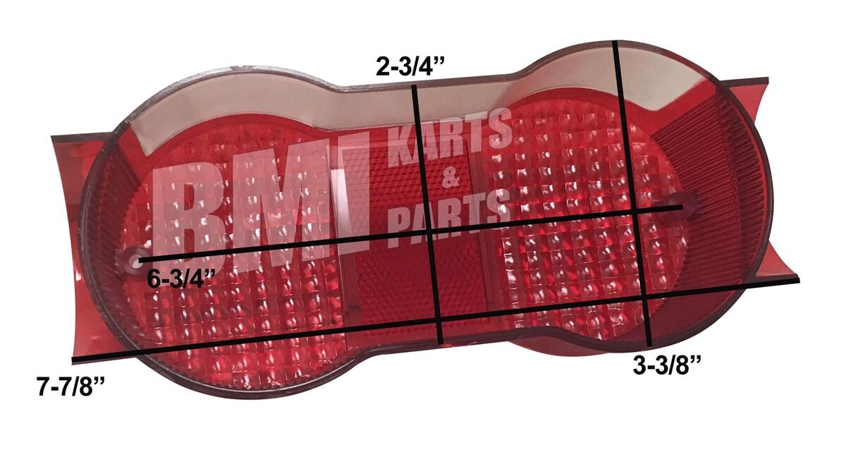 NEW Vintage Motorcycle Replacement Tail Light Lens Red NEW Vintage Motorcycle Replacement Tail Light Lens Red