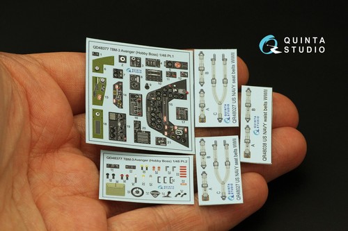 Quinta Studio QD48377 3D Interior Decal for TBM-3 Avenger (for Hobby Boss) 1/48 - Picture 6 of 13
