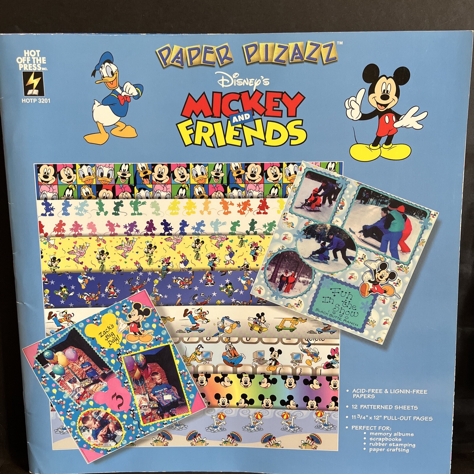 Disney Scrapbooking Paper Mixed Lot 2 Books 36 Loose Sheets And One Kit