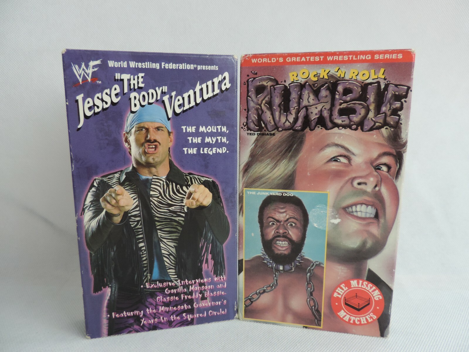 Vintage Wrestling VHS Tape Lot Jesse The Body Ventura Rock N Roll