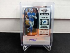 2022 Contenders Optic Malcolm Rodriguez Rookie Ticket Autograph Lions 187