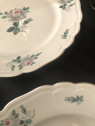 Platos de cena PMR Bavaria, Jaeger & Co - Diseño Pasadena, corona de platino, rosa - Imagen 5 de 8