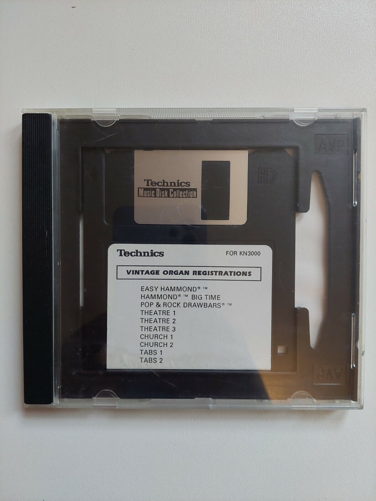 Vintage Organ Registrations Floppy Disk for Technics KN 3000 key