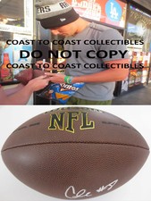 Connor Cook Michigan State Spartans Raiders signed autographed football proof