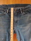 Levis 513 30x32 Dark Blue Slim Distressed Paint Arty Rocker Faded Soft — photo 8
