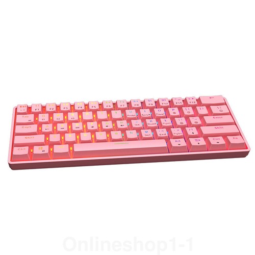 Bluetooth Wireless Keyboard RGB Mechanical 61 Keypad for Mac Ios Android Windows - Picture 14 of 16