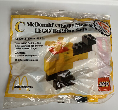 Vintage 1986 McDonald's Happy Meal Toy C Lego Building Set Sealed