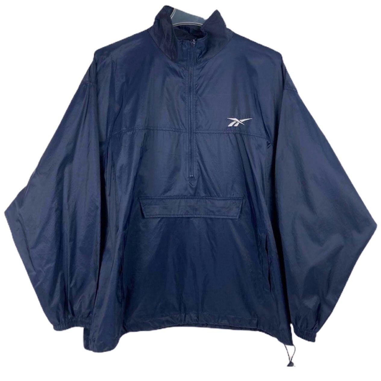 Reebok Jacket L Half Zip Pullover Windbreaker Fro… - image 1
