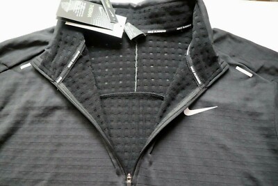 NIKE THERMA SPHERE 3.0 ELEMENT MEN RUNNING HALF ZIP TOP - BLACK CU6087-010  2XL | eBay