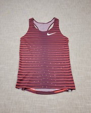 NIKE Pro Elite 2023 Singlet XS Women Red White Team Distance Running Made In USA