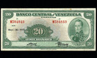 Venezuela 20  Bolivares 1955   P-32  VF