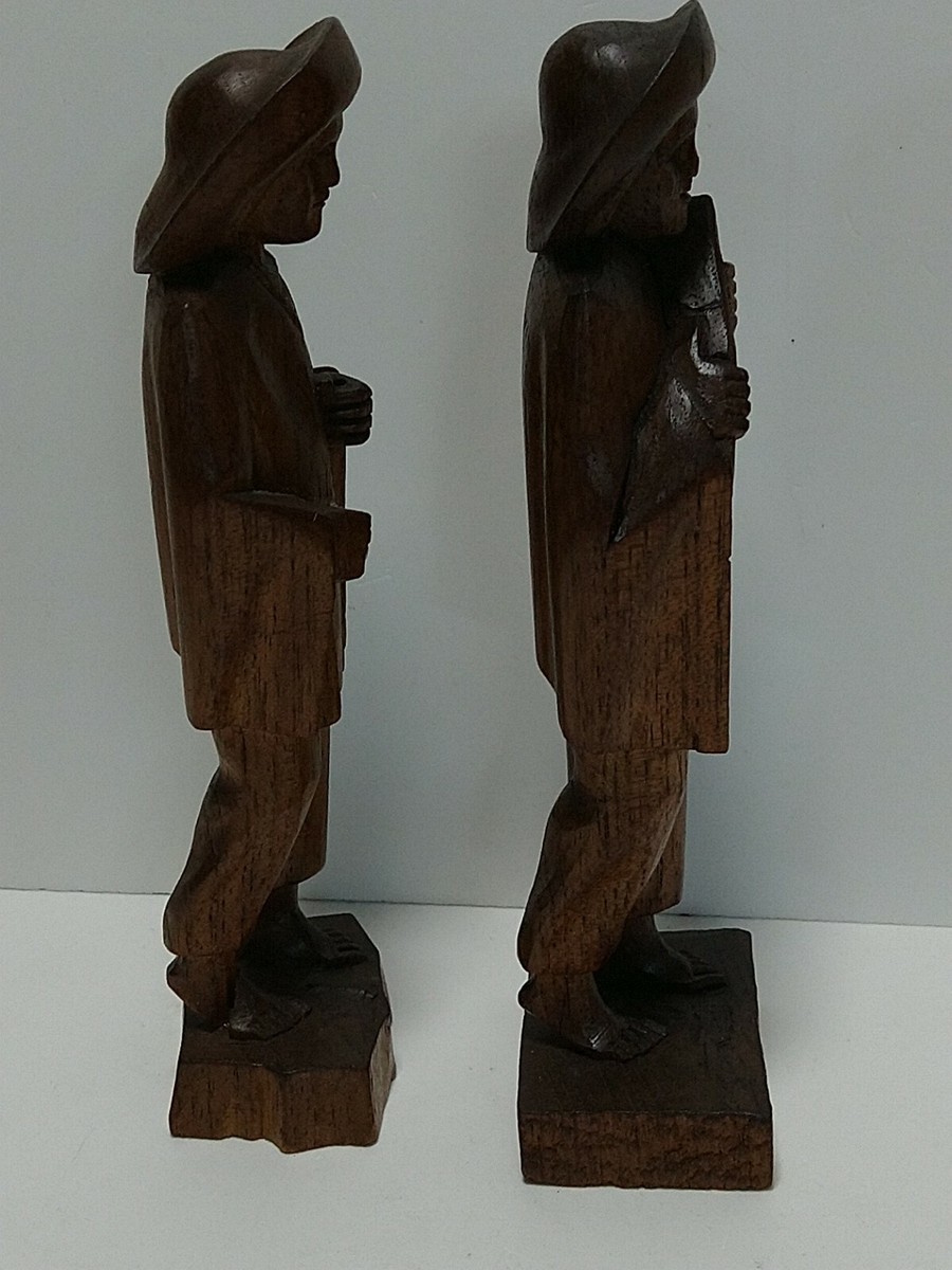 レビュー高評価の商品! Handcarved Ecuador Vintage Wood eBay | Industry Akios Statues 木工、竹工芸
