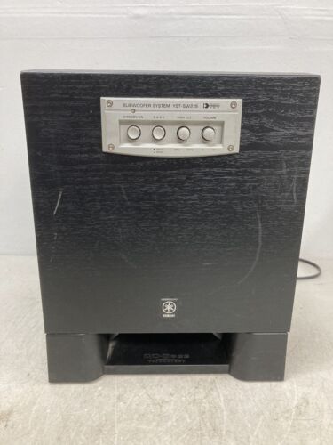 Yamaha Subwoofer YST-SW215 Powered Subwoofer Black Woodgrain 95 Watts Output