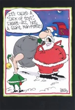 Man Purse Funny  Humorous Nobleworks Christmas Card