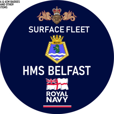 Royal Navy OBERFLÄCHENFLOTTE Abzeichen & Geschenke HMS ARGYLL & HMS BELFAST & HMS GLASGOW