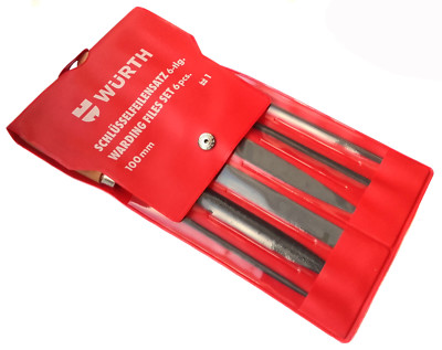 WURTH File Set 07146174 6 Piece Wooden Handle