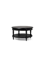 Maven Lane Open Box - Pullman Traditional Round Wooden Coffee Table in Antiqued