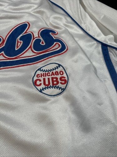 Camiseta deportiva de colección True Fan Chicago Cubs blanca cosida con botones para hombre talla XL - Imagen 5 de 12