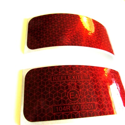 2 x Reflexfolie Rot Reflektorband Reflektorfolie Reflektorstreifen Streifen Band