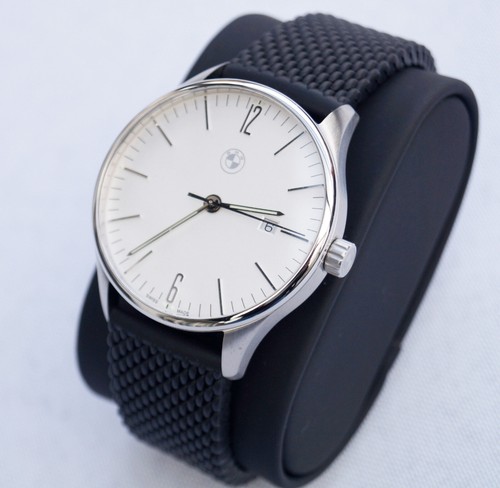 Swiss Made Genuine BMW M Motorsport Men`s Automatic Watch with Rubber Band - 第 1/11 張圖片